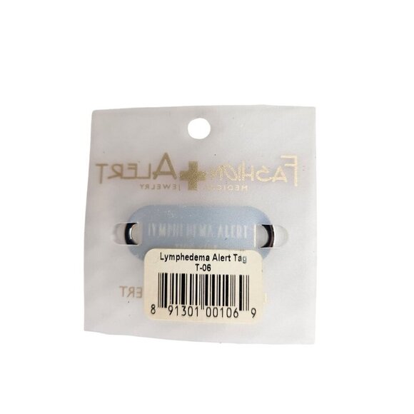 Fashion Alert Medical Jewelry Lymphedema Alert Tag - Picture 3 of 6